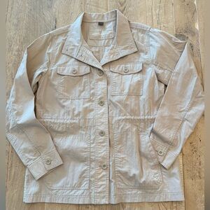 Eddie Bauer Light Beige Utility Jacket M